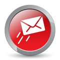 Email / mail icon button Royalty Free Stock Photo