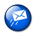 Email / mail icon button Royalty Free Stock Photo