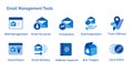 Email management set icon collection from account DNS zone editor tracking delivery address importer auto responder