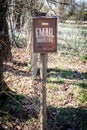 Email Marketing Concept. Rustic Mailbox in Outdoor Setting Royalty Free Stock Photo