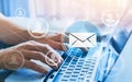 Email marketing concept, send newsletter