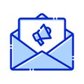 Email marketing fully editable vector icons Royalty Free Stock Photo