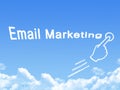 Email Marketing message cloud shape Royalty Free Stock Photo