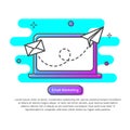 Email automatic auto reply response. Flat design. Vector Illustration