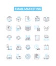 Email marketing vector line icons set. Email, Marketing, Newsletter, Campaign, Blasts, Opt-in, Autoresponder