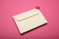Email message concept, business chat communication. Flat envelope. App Royalty Free Stock Photo