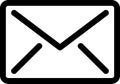 Email or message envelope linear icon Royalty Free Stock Photo