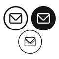 Email message icon vector Royalty Free Stock Photo
