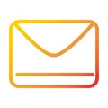 Email message internet web technology interface gradient style icon