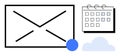 Email Notification with Calendar and Cloud Integration for Task Management Royalty Free Stock Photo