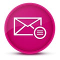Email option luxurious glossy pink round button abstract Royalty Free Stock Photo