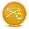 Email option luxurious glossy yellow round button abstract Royalty Free Stock Photo