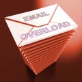Email Overload Spam Communication Stress 3d Rendering