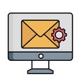 Email preferences Vector icon which can easily modify or edit .