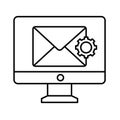 Email preferences Vector icon which can easily modify or edit .