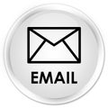 Email premium white round button Royalty Free Stock Photo