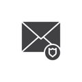 Email protection icon vector Royalty Free Stock Photo