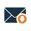 Email receive, newsletter icon. Simple editable vector graphics