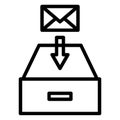 Email received Isolated Vector Icon which can easily modify