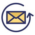Email, refresh Isolated Vector icon which can easily modify or edit Royalty Free Stock Photo