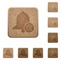 Email reminder wooden buttons