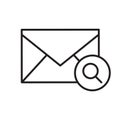 Email search linear icon