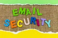 Email security computer internet software network password protection secure communication Royalty Free Stock Photo