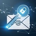 Email Security and Data Protection Concept Royalty Free Stock Photo