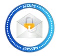 Email security message illustration design Royalty Free Stock Photo