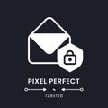 Email security white solid desktop icon