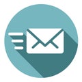 Email Send New Message Envelope Flat Icon