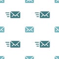 Email sending message seamless navy on white pattern background mail documentation message correspondence