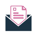 Email, sent, letter, newsletter icon. vector design Royalty Free Stock Photo