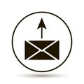 Email sent. Vector icon on white background.