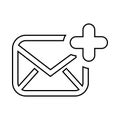 email setup isolated icon design Royalty Free Stock Photo