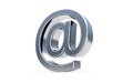 Email sign icon on the white. Royalty Free Stock Photo