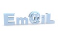 Email sign icon on the white Royalty Free Stock Photo