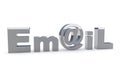 Email sign icon on the white Royalty Free Stock Photo