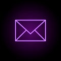 email sign line icon. Elements of web in neon style icons. Simple icon for websites, web design, mobile app, info graphics Royalty Free Stock Photo