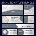 Email signature template, Email signature bundle, Different type email signature template