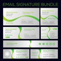 Email signature template, Email signature bundle, Different type email signature template