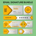 Email signature template, Email signature bundle, Different type email signature template