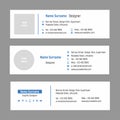 631_Business e-mail signature vector template