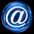 email symbol blue. Royalty Free Stock Photo