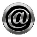 email symbol silver Royalty Free Stock Photo