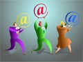 Email team Royalty Free Stock Photo