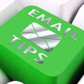 Email Tips Online Postal Solution 3d Rendering Royalty Free Stock Photo