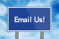 Email Us road sign Royalty Free Stock Photo