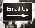 Email us sign