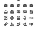 Email v5 UI Pixel Perfect Well-crafted Vector Solid Icons 48x48 Ready for 24x24 Grid for Web Graphics and Apps